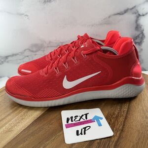 Men’s 11.5-Nike Free RN 2018 Speed Red/Vast Grey Athletic Sneaker 942836-600 nby
